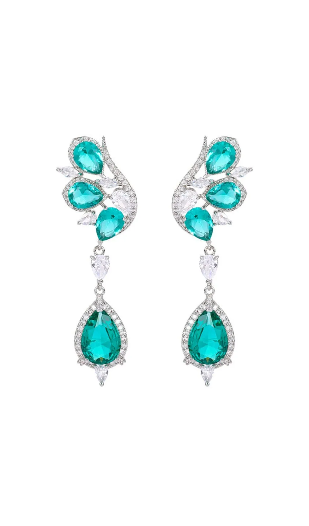 DIAMOND BUTTERFLY TOPAZ EARRINGS Gloria Lanvin