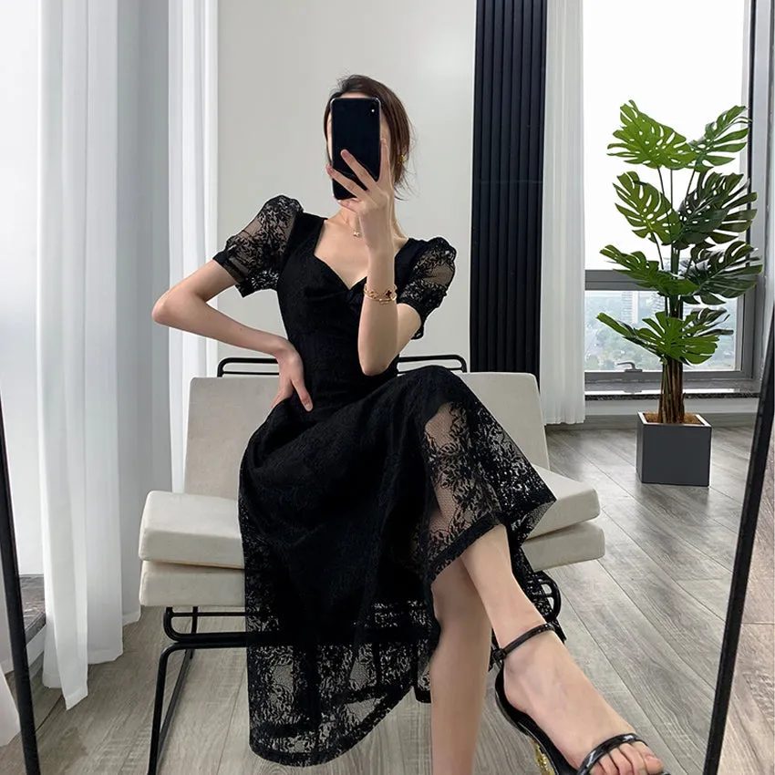 Doorbuster Copy of Sweetheart Neck Lace Dress - M in Clearance  Dont Miss Out!