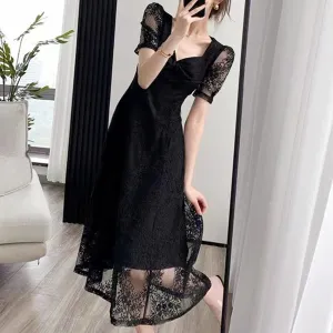 Doorbuster Copy of Sweetheart Neck Lace Dress - M in Clearance  Dont Miss Out!