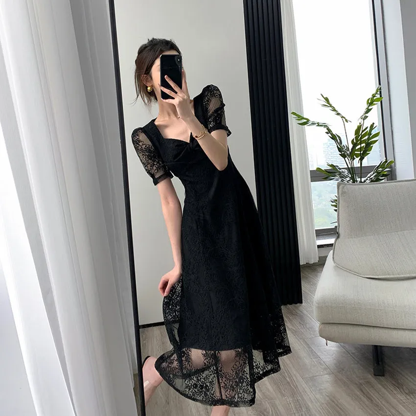 Doorbuster Copy of Sweetheart Neck Lace Dress - M in Clearance  Dont Miss Out!
