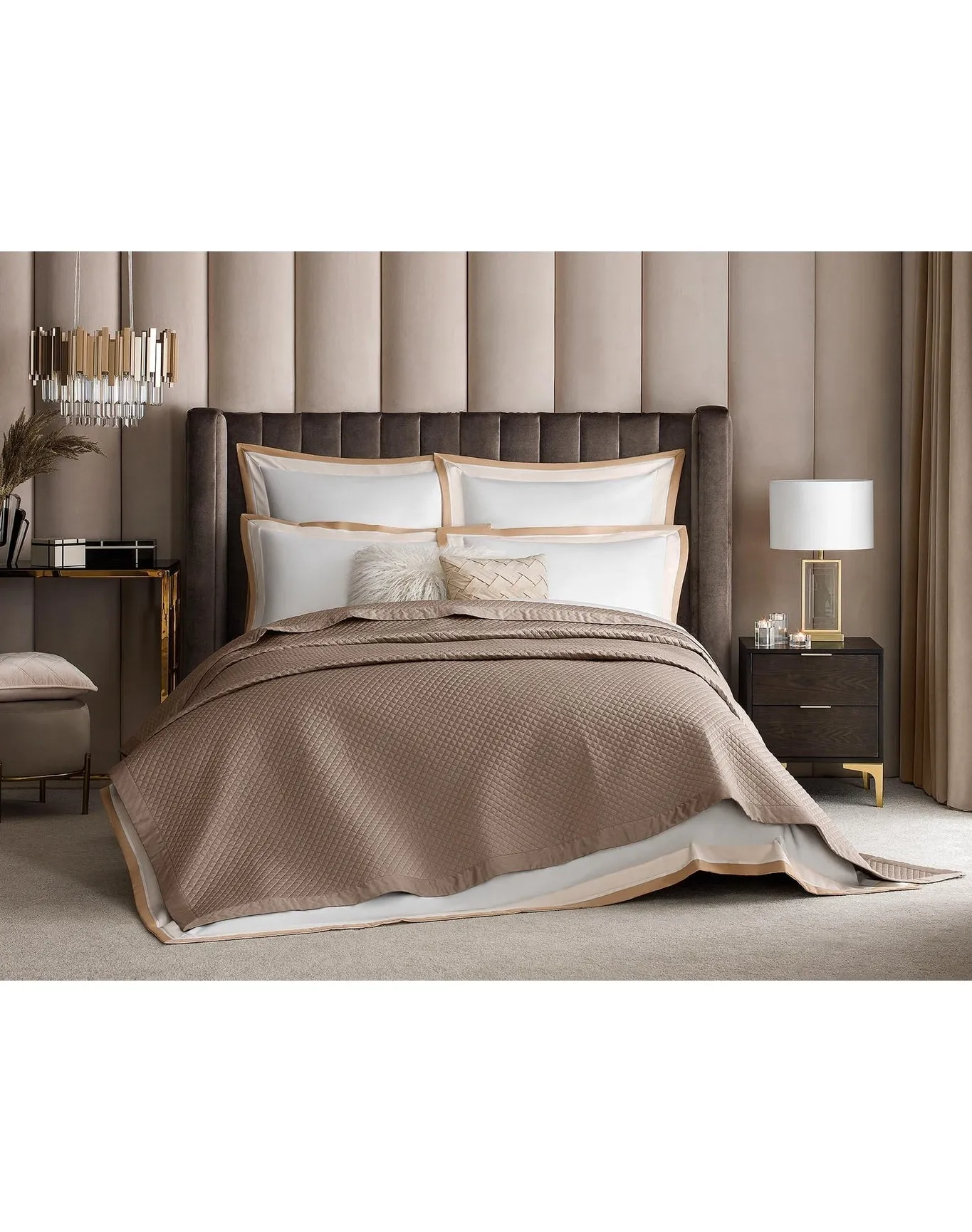 Dorian Quilted Cotton Comforter | Beige TOGAS