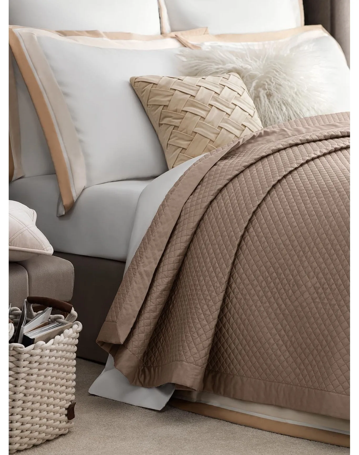 Dorian Quilted Cotton Comforter | Beige TOGAS