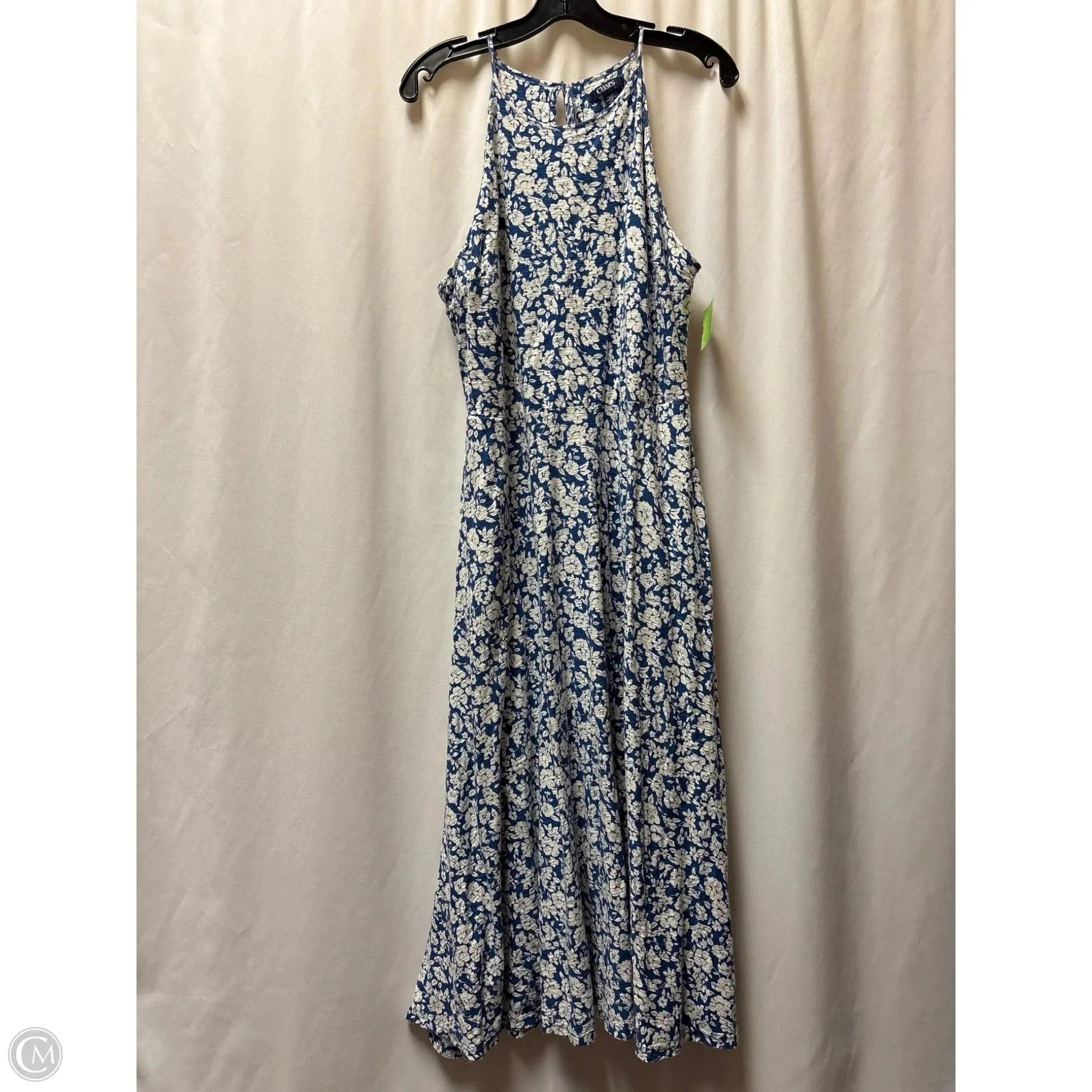 Dress Casual Maxi By Chaps In Blue, Size: Xl