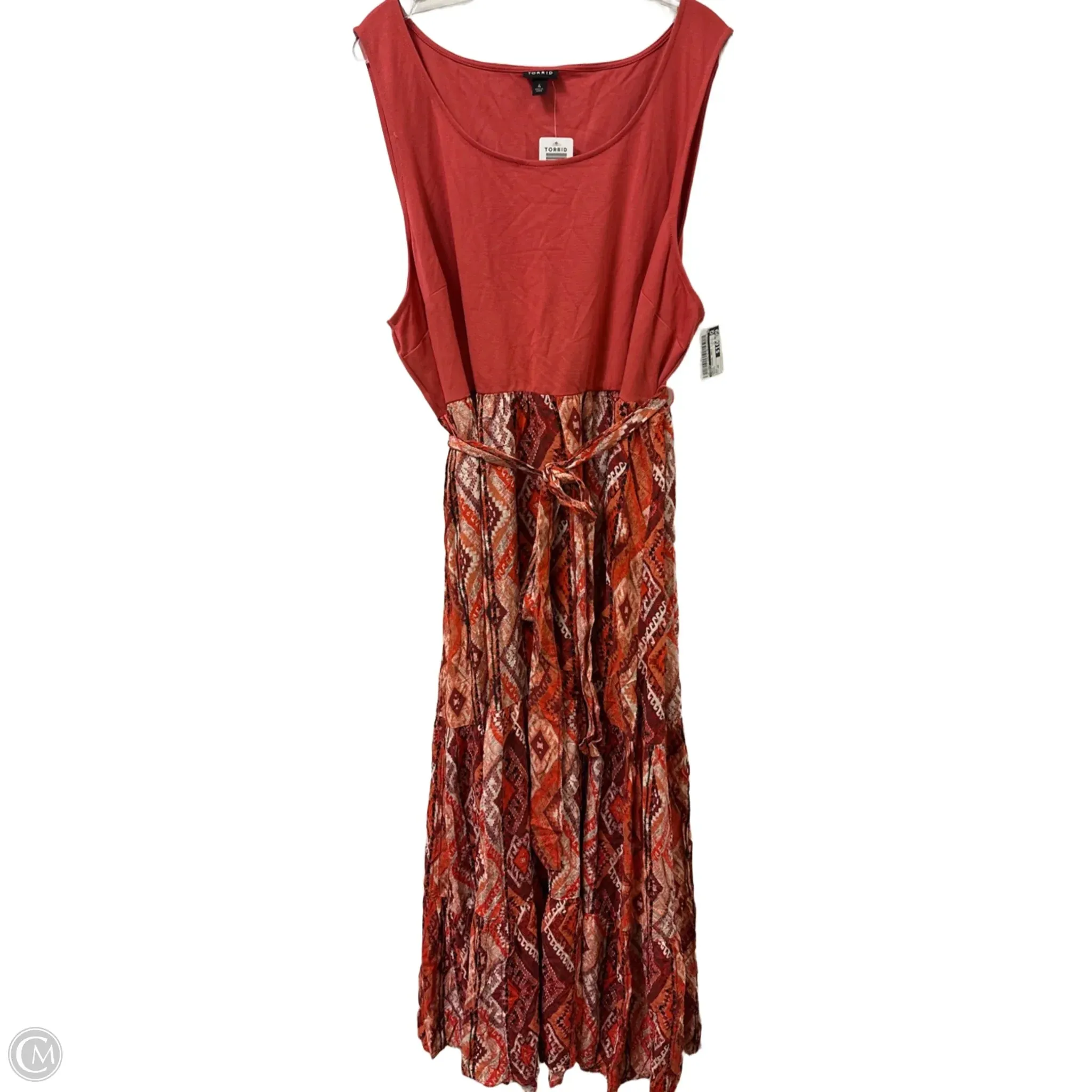 Dress Casual Maxi By Torrid In Orange, Size: 4x