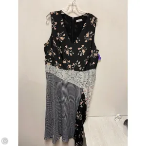 Dress Casual Midi By Calvin Klein In Floral Print, Size: 1x