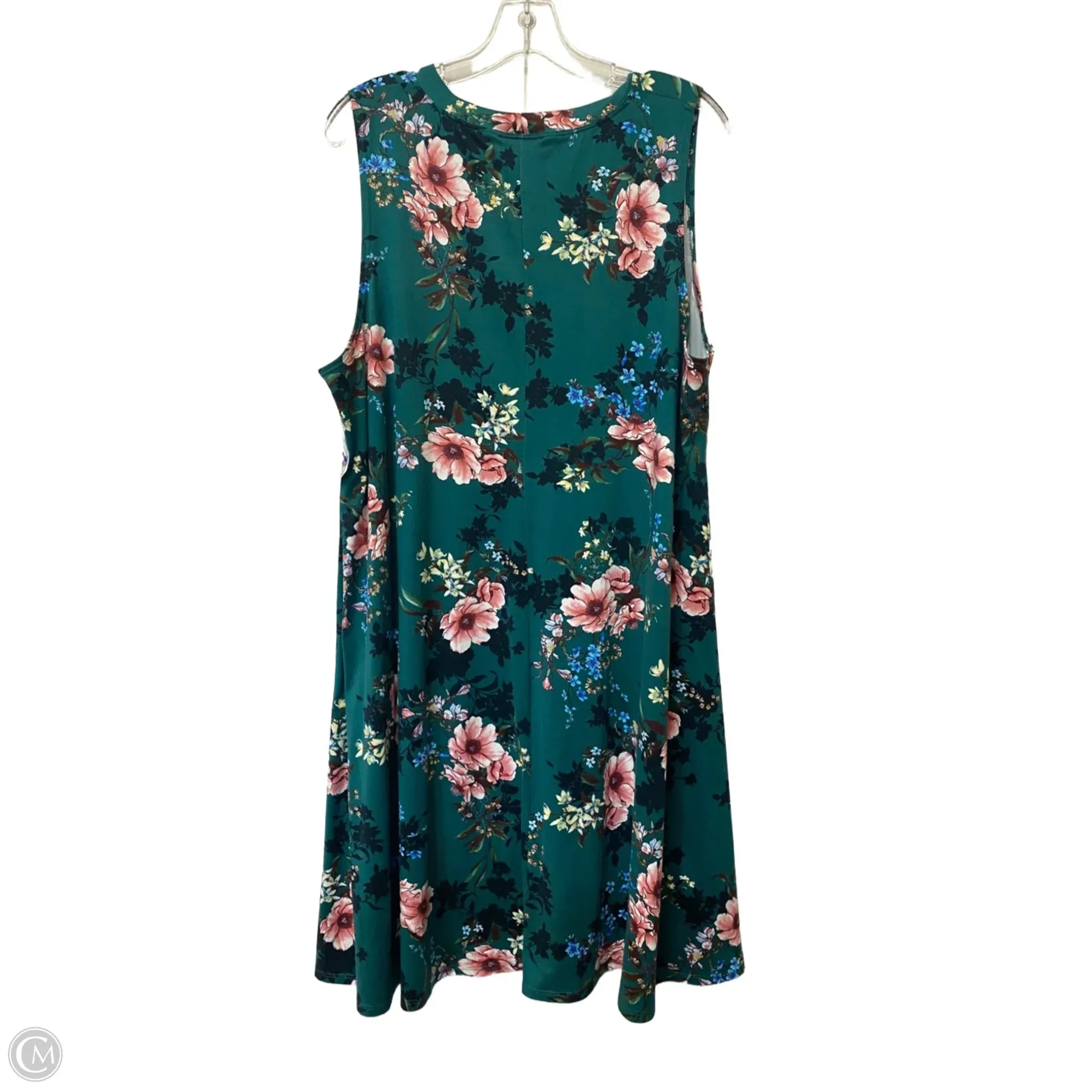 Dress Casual Midi By Fortune & Ivy In Floral Print, Size: 3x