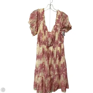 Dress Casual Midi By Torrid In Cream & Pink, Size: 1x