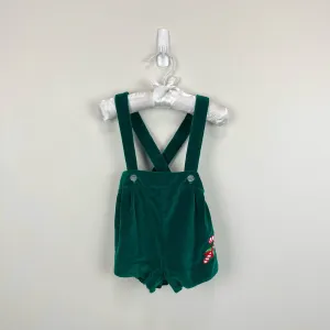 Editors Choice Vintage Green Candy Cane Suspender Shorts 6 Months  Going Fast!