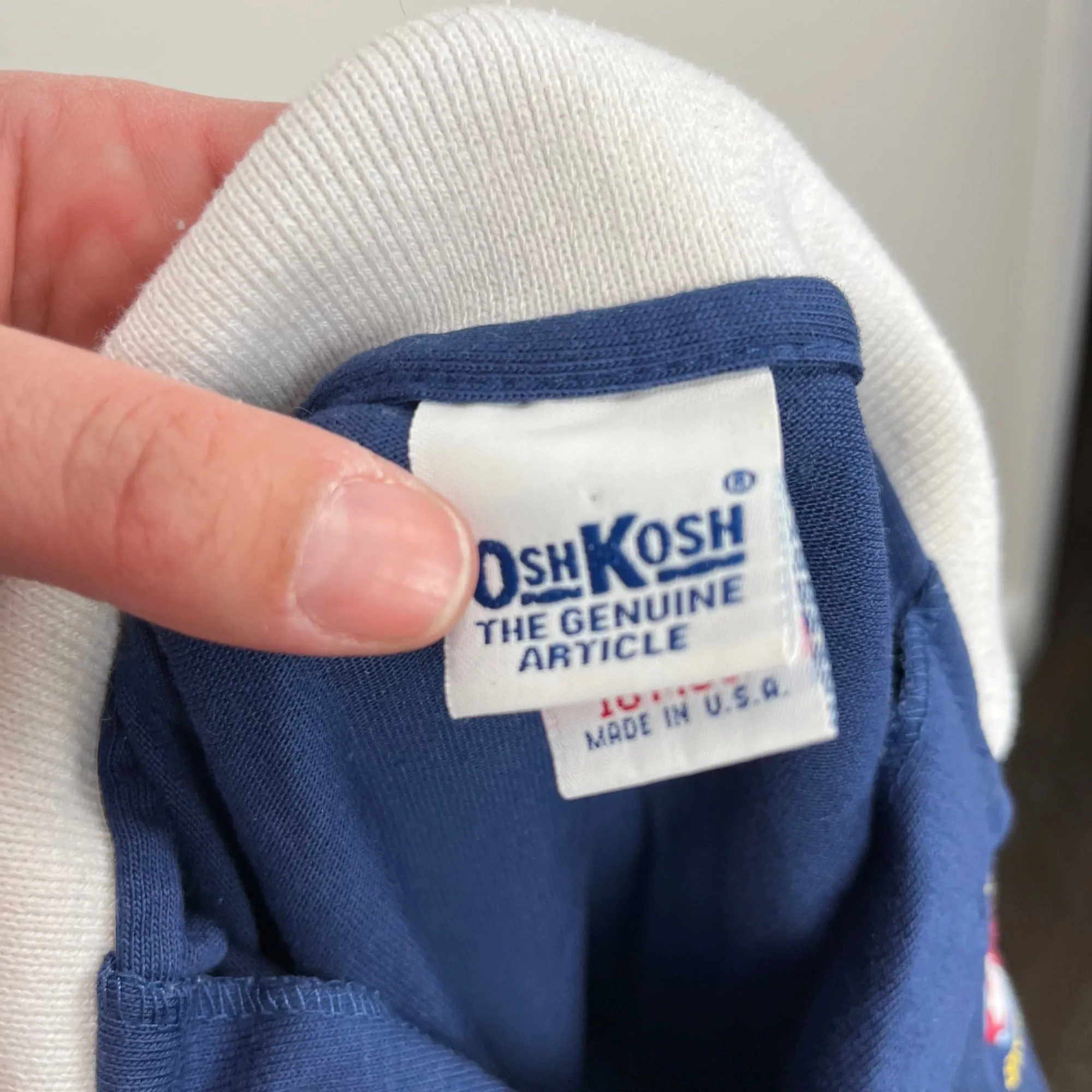 Editors Choice Vintage OshKosh B'gosh Navy Blue Polo Shirt 18 Months USA  Limited Release!
