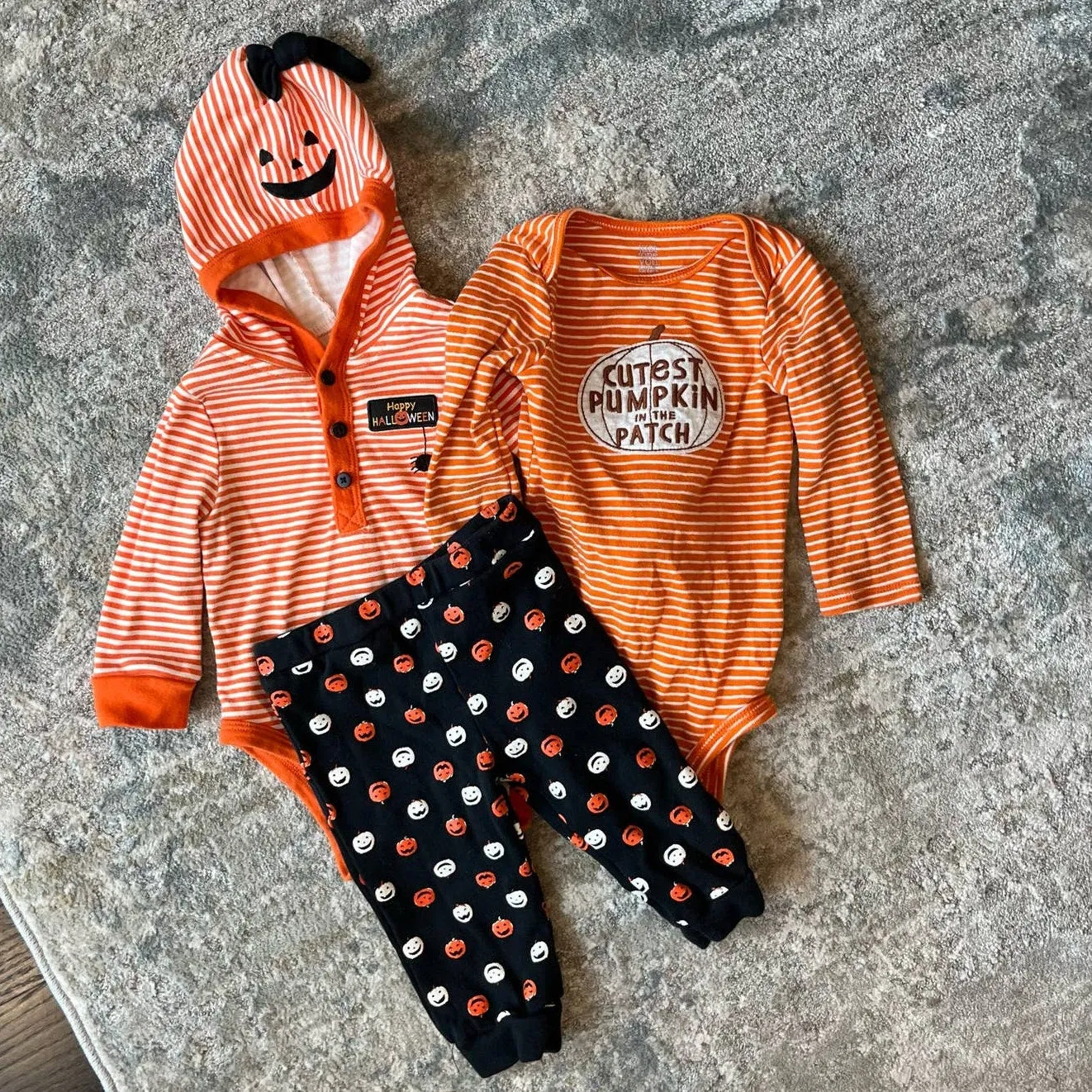 Editors Pick Little Me Halloween Pumpkin Set 9 Months  Stylish & Comfortable