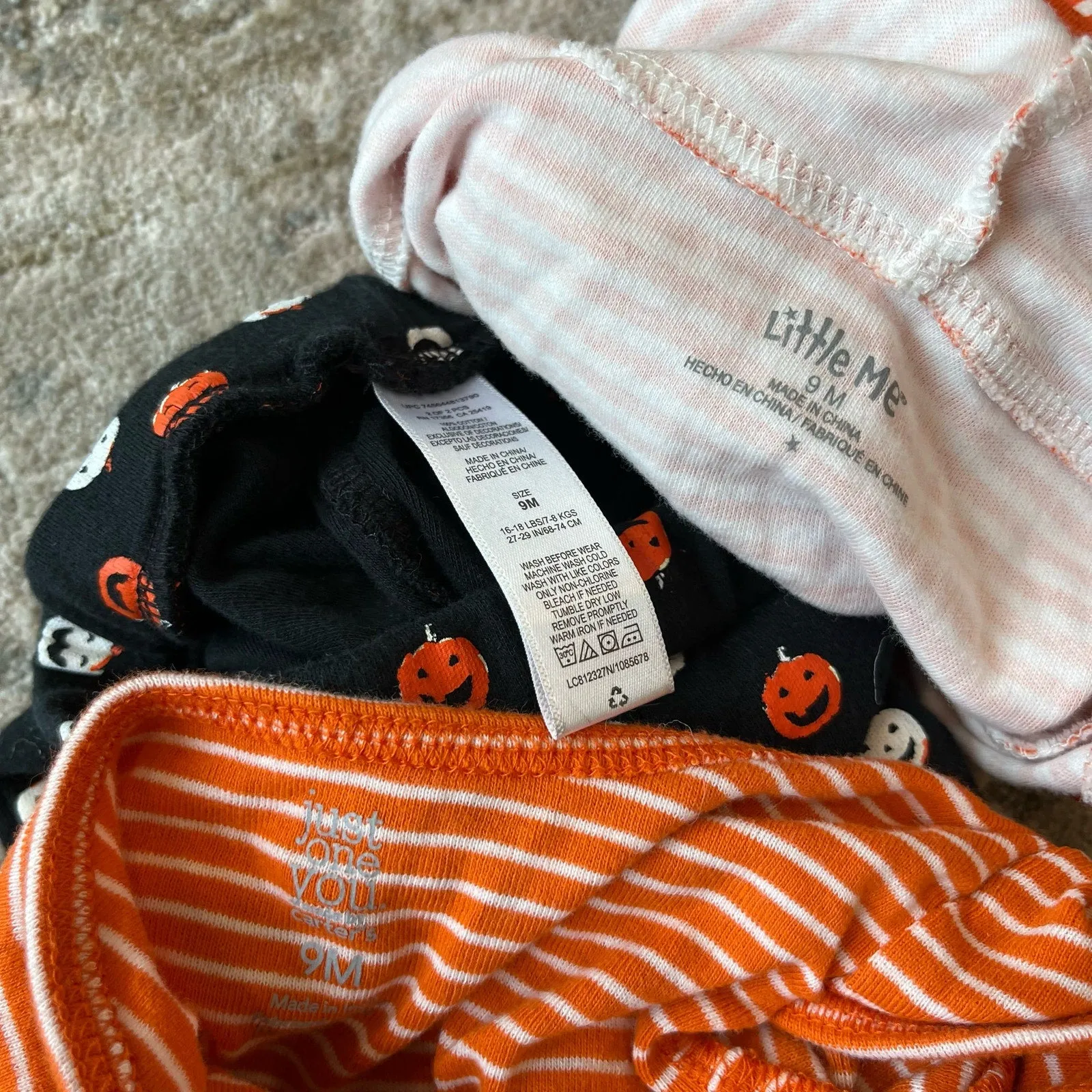 Editors Pick Little Me Halloween Pumpkin Set 9 Months  Stylish & Comfortable