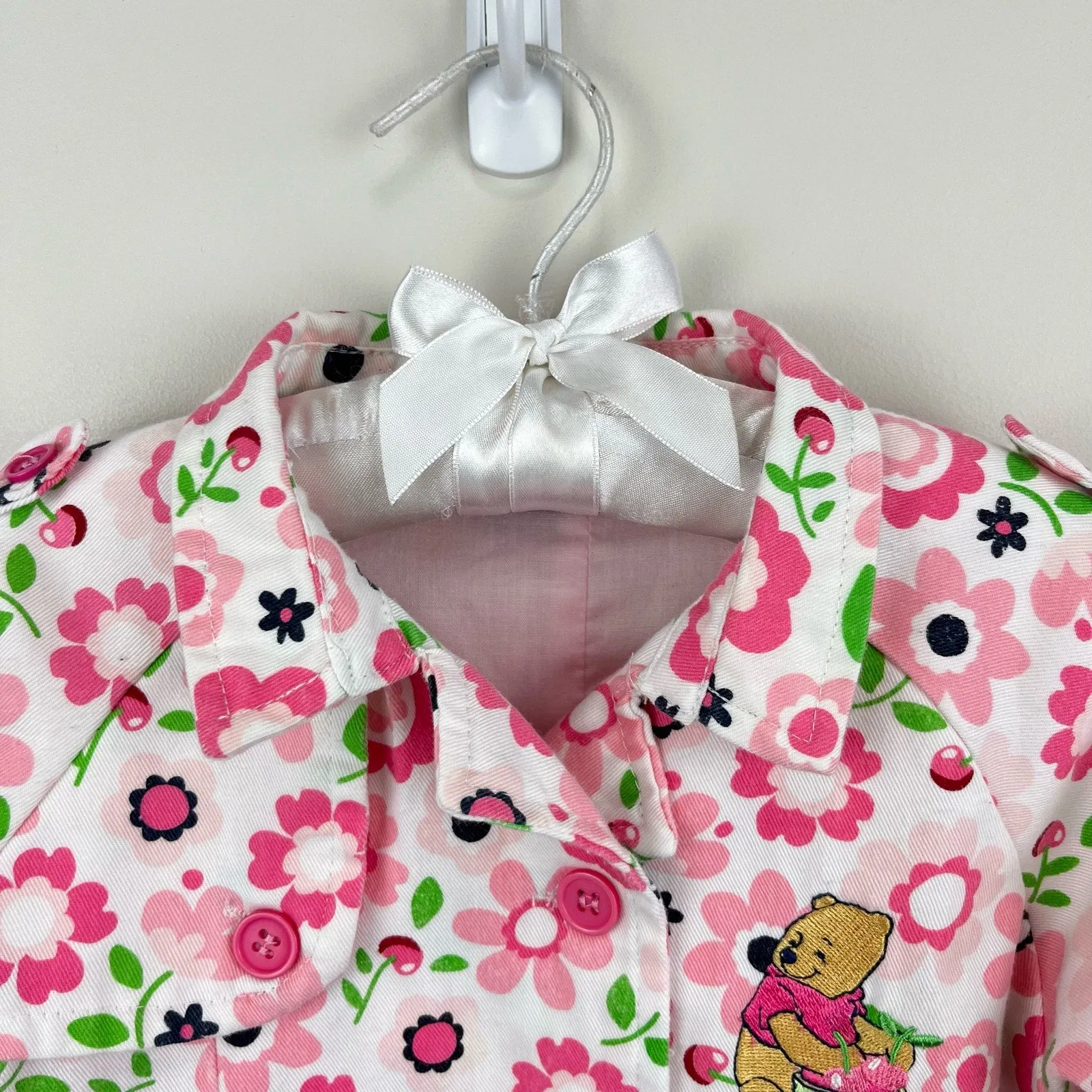 Editors Pick Vintage Disney Winnie the Pooh Floral Jacket 24 Months  Ends Soon!