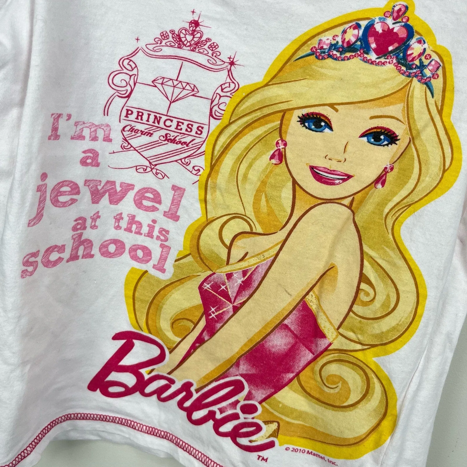 Editors Pick Vintage Y2K Barbie Jewel T-Shirt 6  Limited Availability!