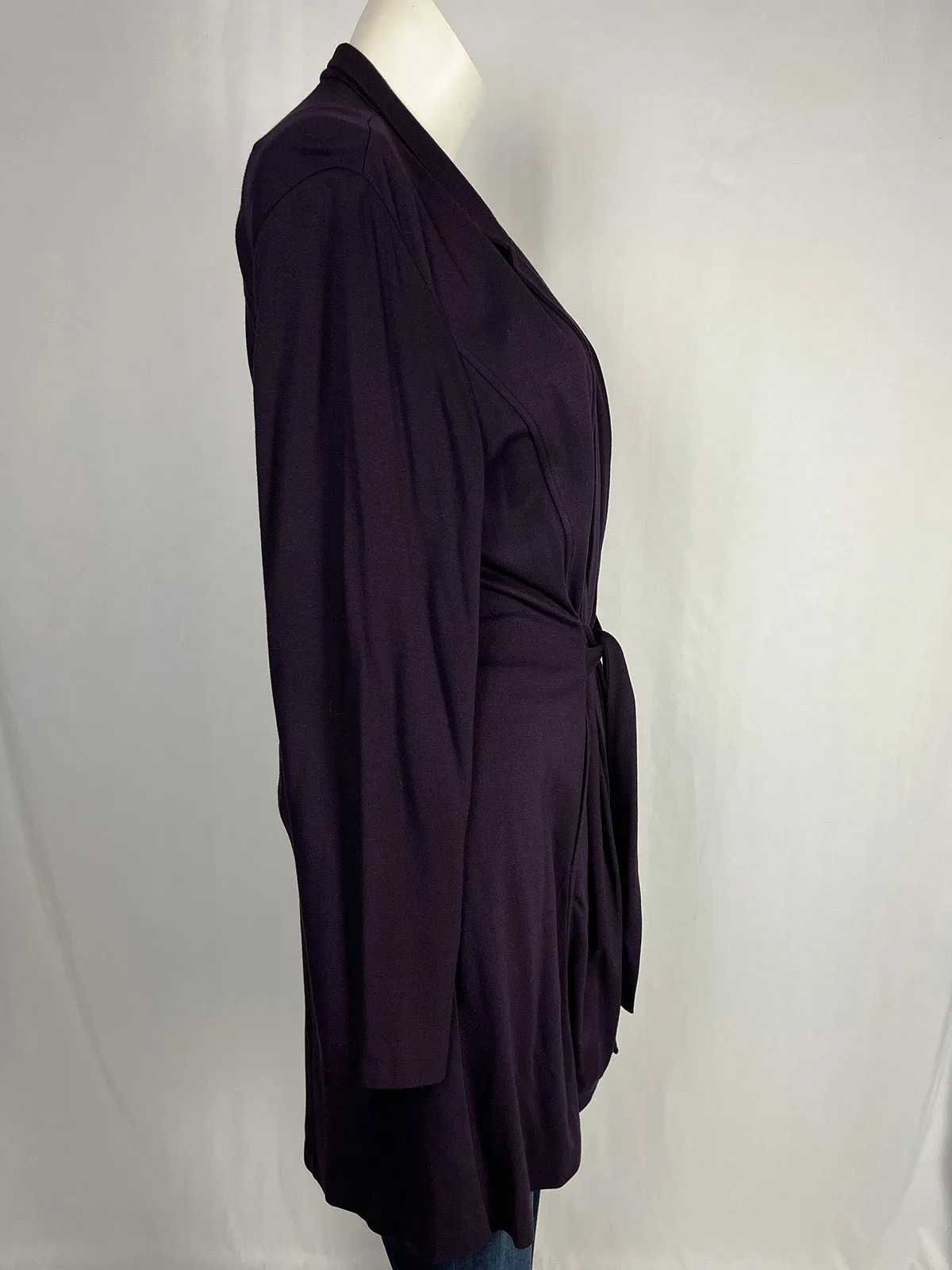 Eileen Fisher Size L (16) Plum Jacket