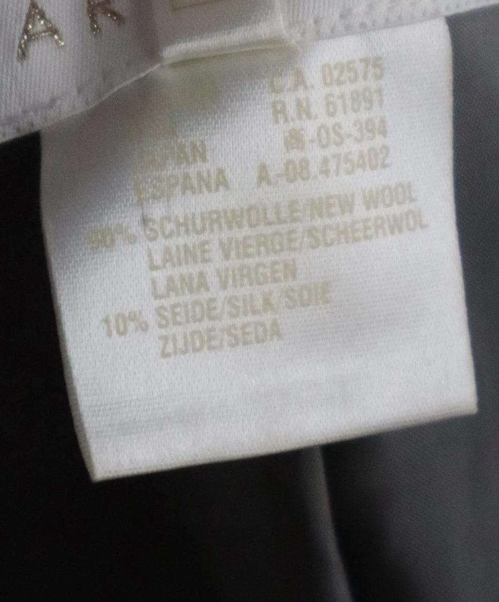 Escada Vintage Grey Wool & Silk Blazer sz 8