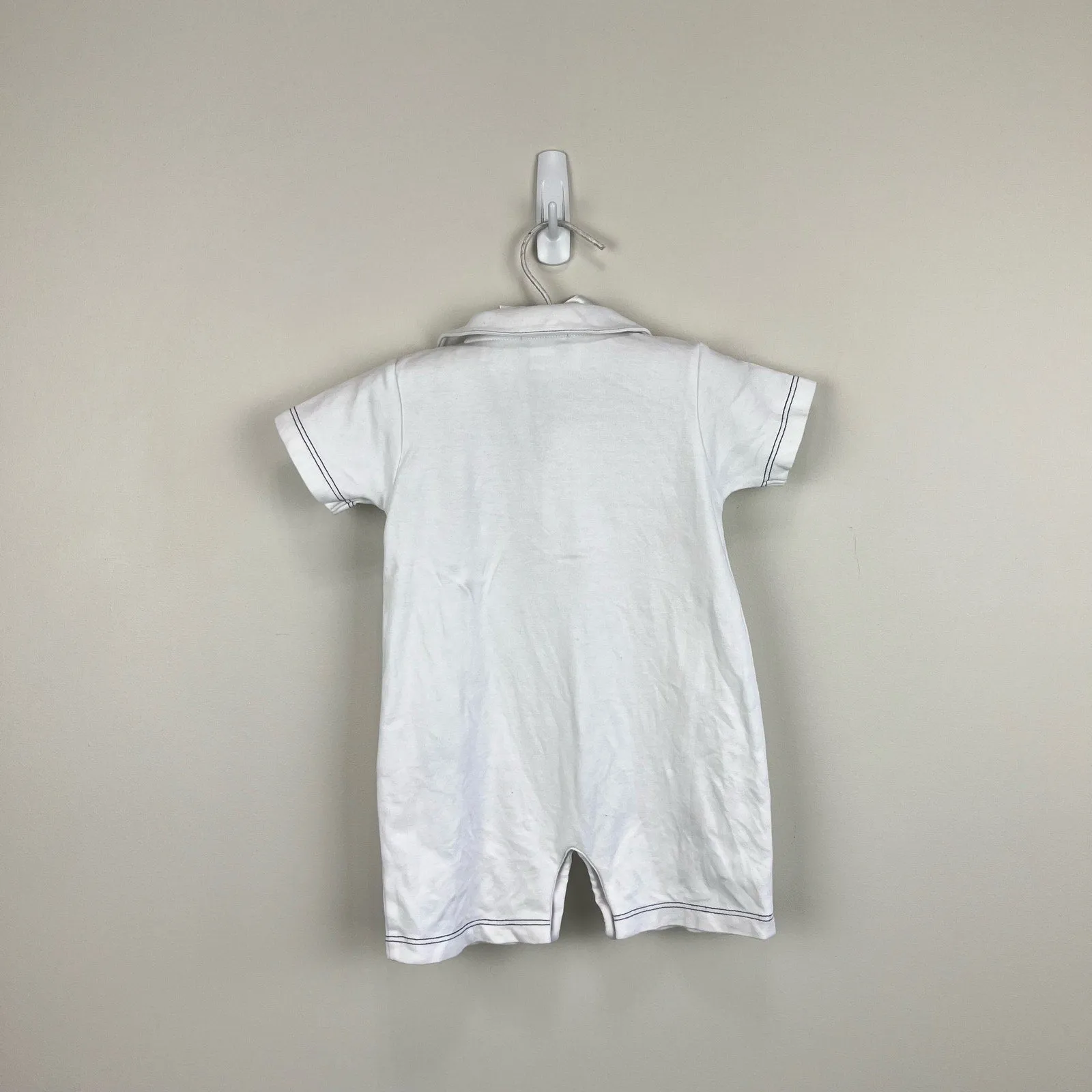 Exclusive Kissy Kissy White Sailboat Playsuit Romper 9 Months  Last Few Pieces!