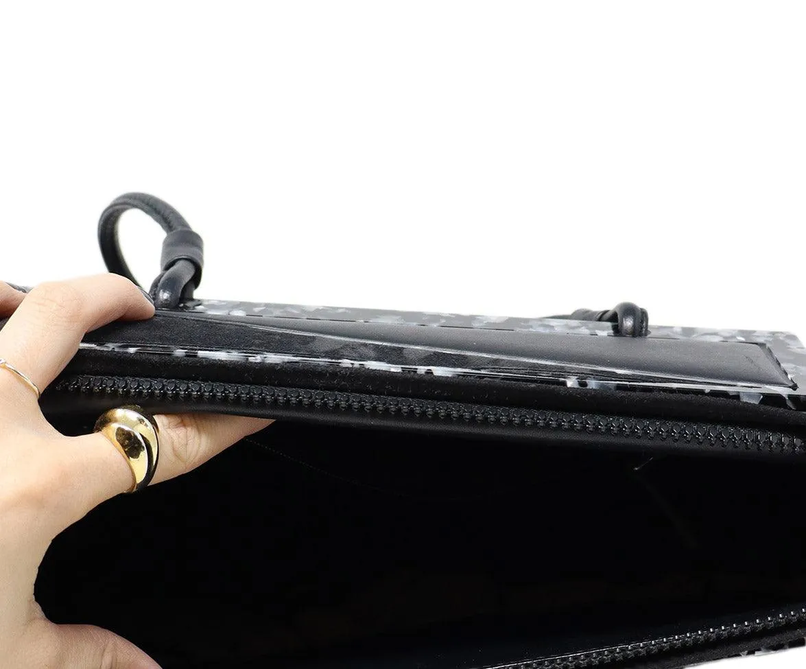 Fendi Black Suede & Lucite Trim Bag