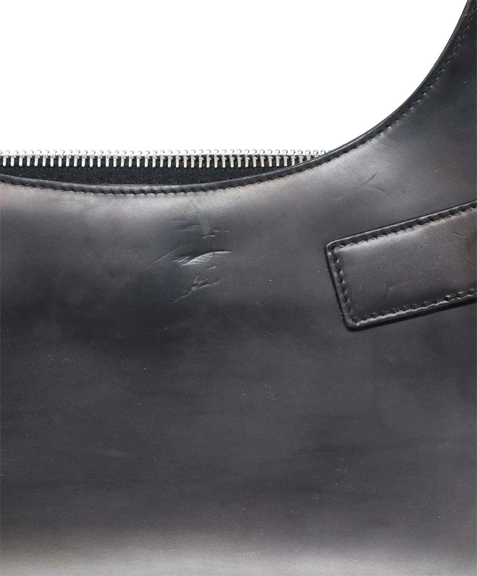 Ferragamo Black Leather Hobo Bag