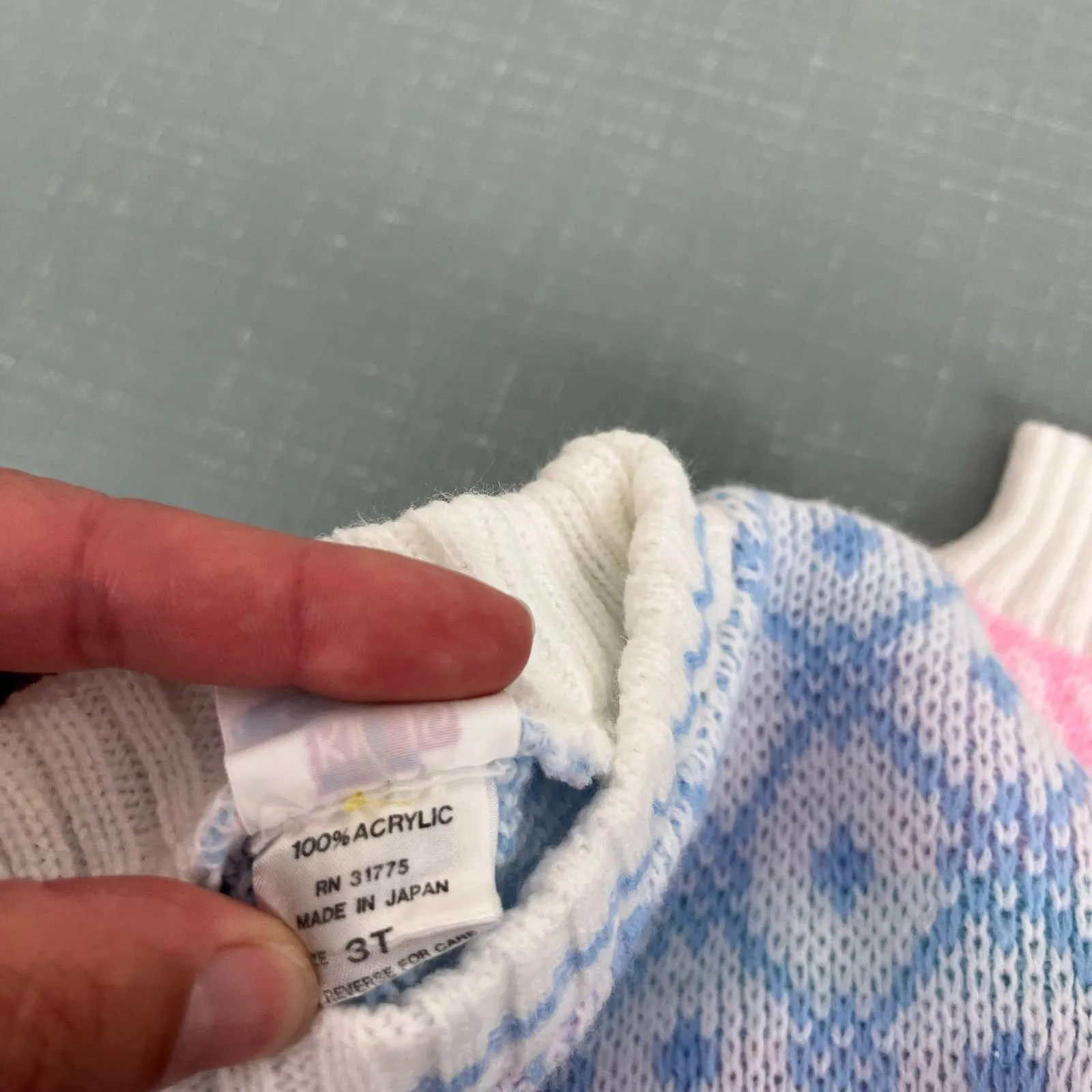 Final Few Vintage Kids Classics Pastel Argyle Sweater 3T  Dont Miss Out!