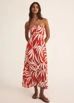 Flash Sale! Elodi Vacances Midi Dress - Cabana Red  Stylish & Comfortable