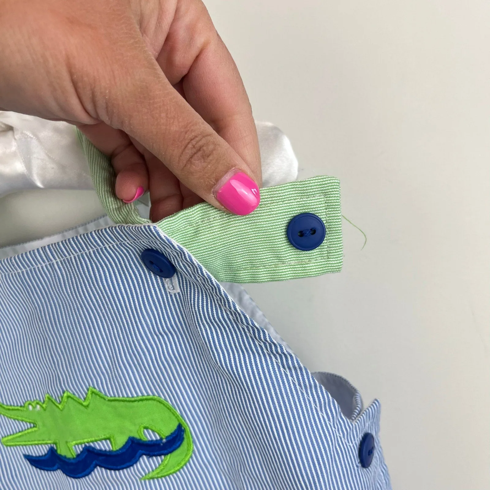 Flash Sale! Florence Eiseman Applique Gator and Fish Shortall 24 Months  Last Few Pieces!