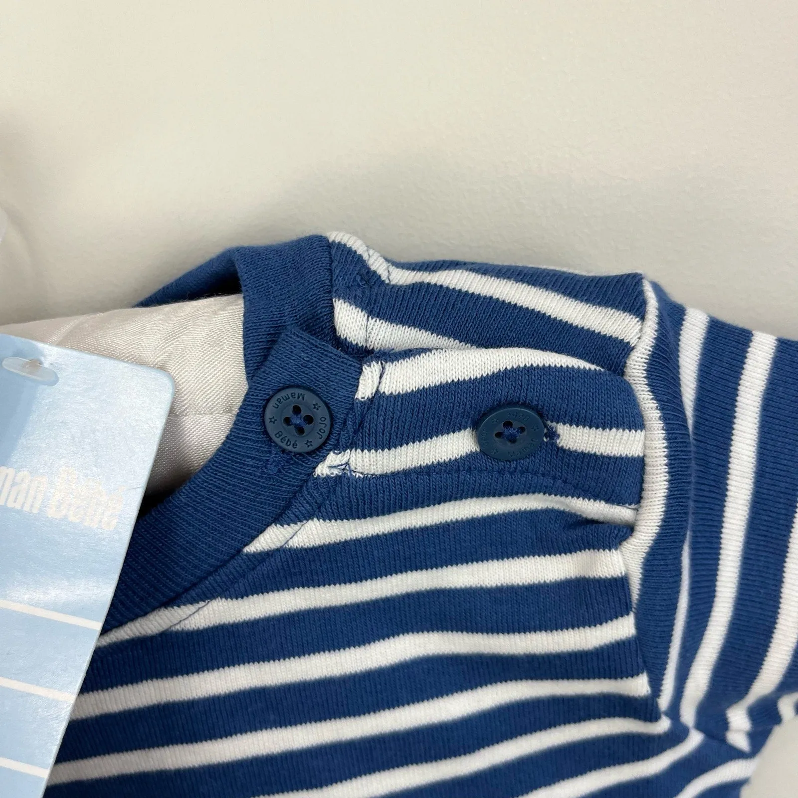 Flash Sale! JoJo Maman Bebe Stripe T-Shirt 6-12 Months NWT  Limited Stock!