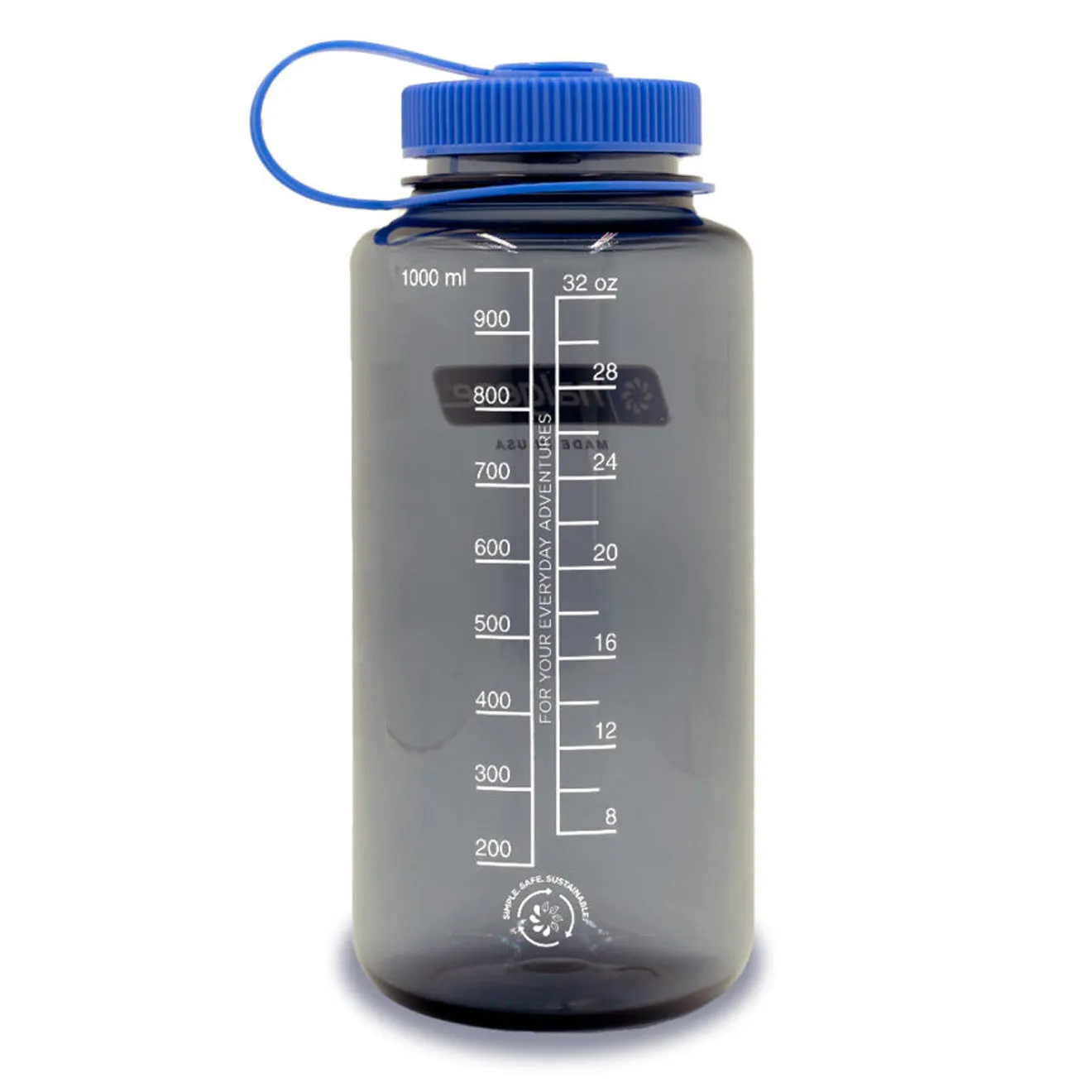 Flash Sale! Nalgene Wide Mouth 1L Tritan Sustain Bottle Gray  Almost Gone!