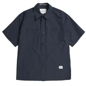 Flash Sale! Norse Projects Ivan Tech Poplin SS Shirt Dark Navy  Almost Gone!