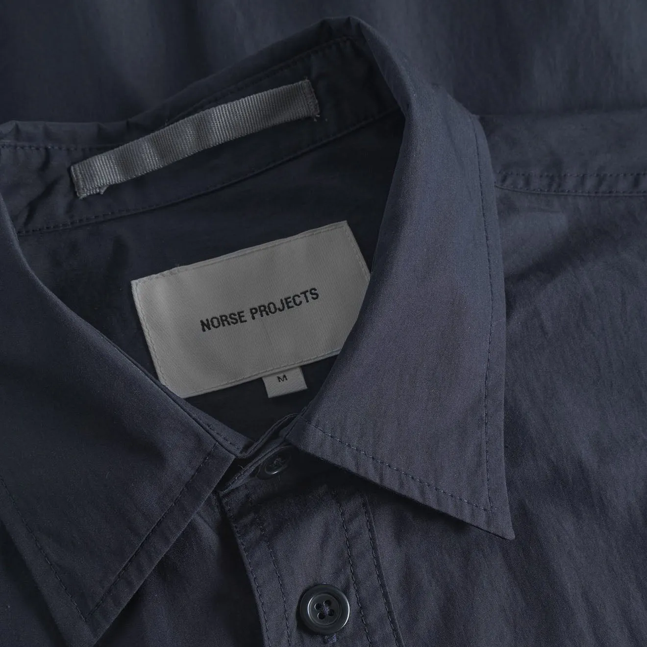 Flash Sale! Norse Projects Ivan Tech Poplin SS Shirt Dark Navy  Almost Gone!