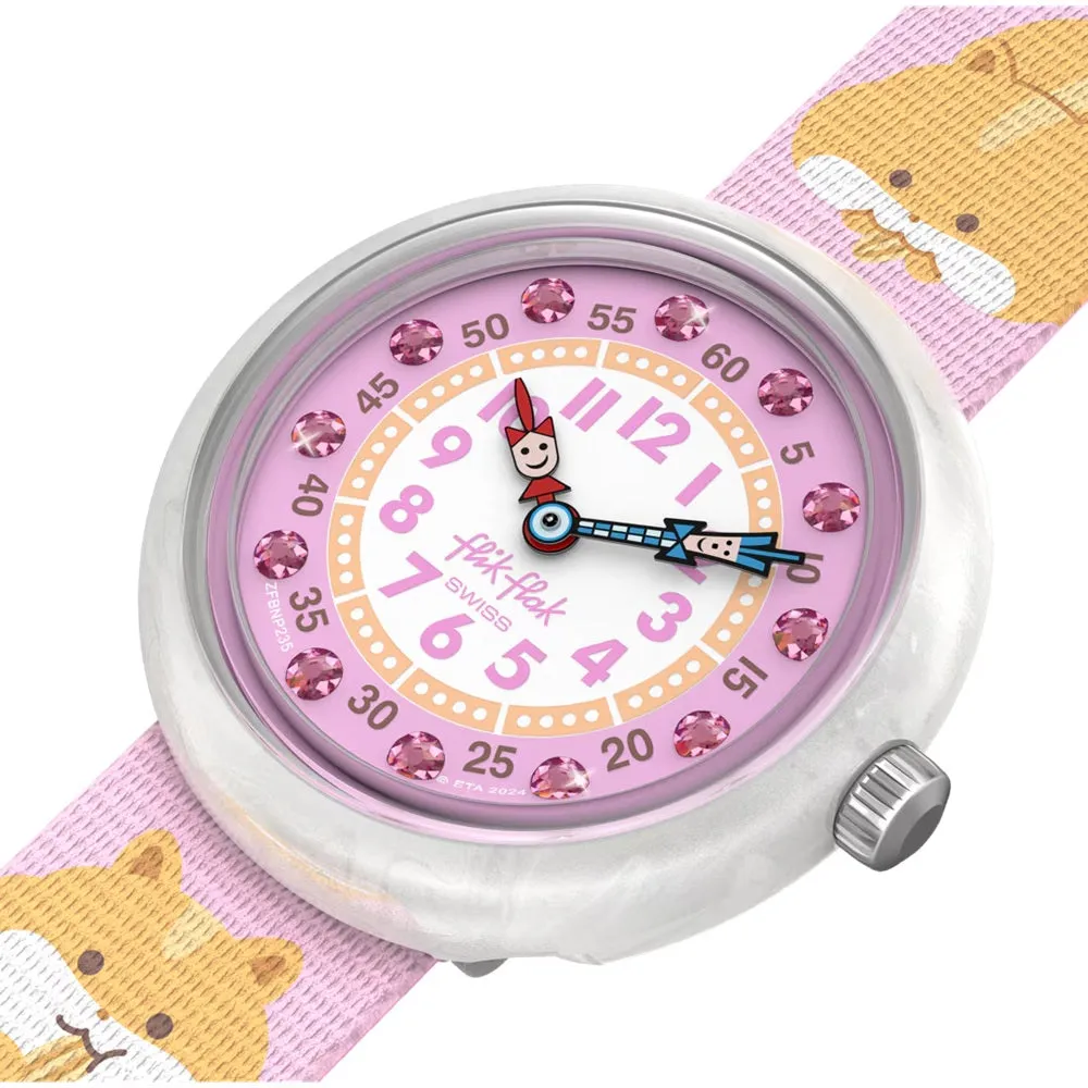 Flik Flak Cuddly Hamster Kids Watch FBNP235