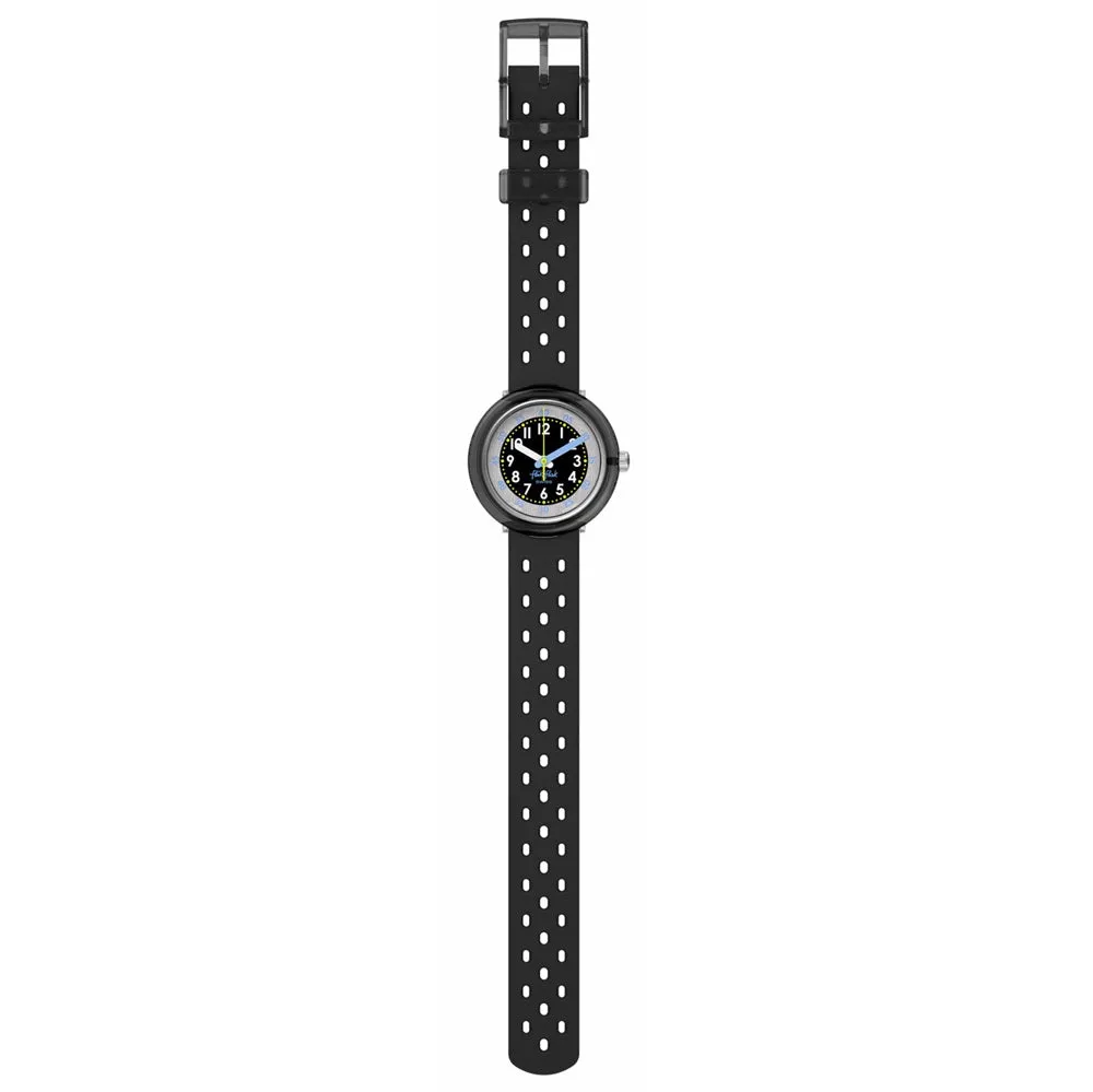 Flik Flak Fizz in Black Bubbly Hours Kids Watch FCNP001