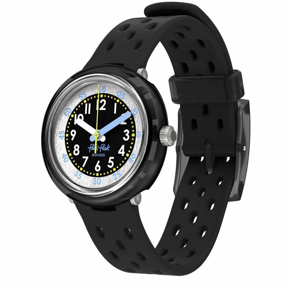Flik Flak Fizz in Black Bubbly Hours Kids Watch FCNP001