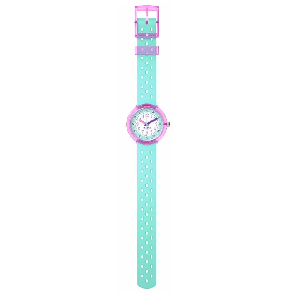 Flik Flak Fizz in Mint Bubbly Hours Kids Watch FCNP003