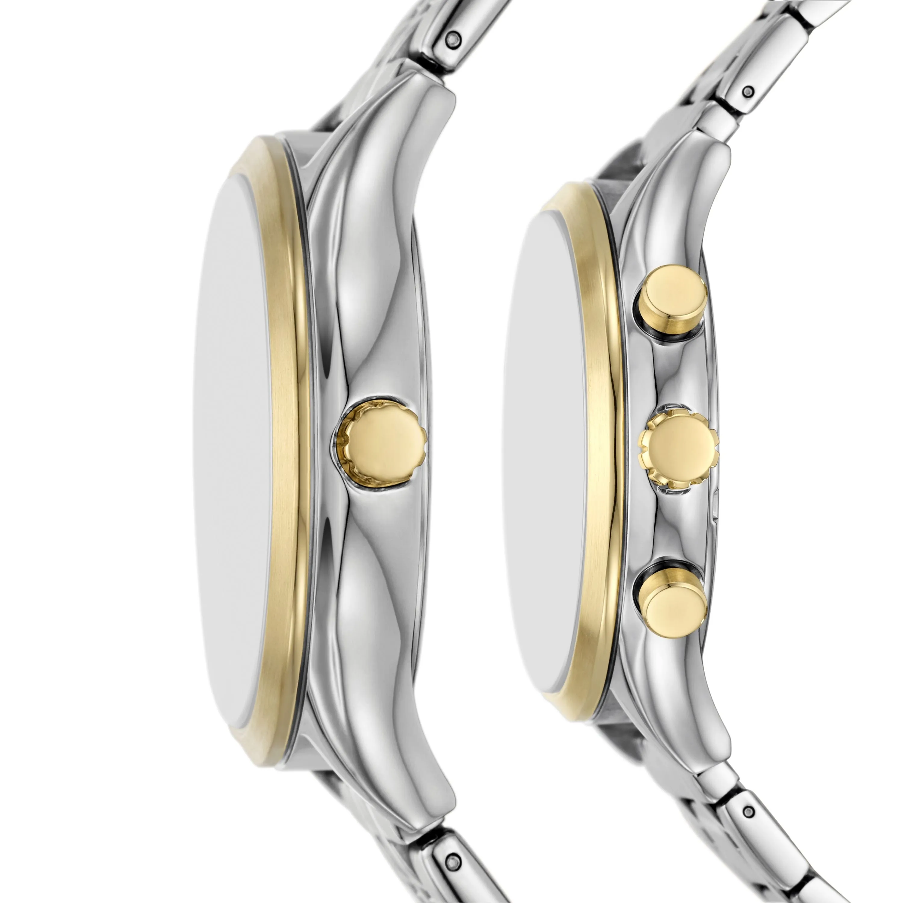 Fossil Unisex Fenmore Multifunction, Two-Tone Stainless Steel Watch Set