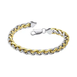 Fred Bennett Stainless Steel and Gold IP Mens Bracelet B5469