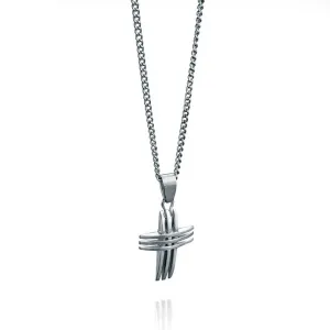 Fred Bennett Stainless Steel Cross & Chain P2563