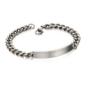 Fred Bennett Stainless Steel Mens ID Bracelet B4987