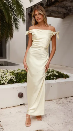 Frida Maxi Dress - Yellow Billy J