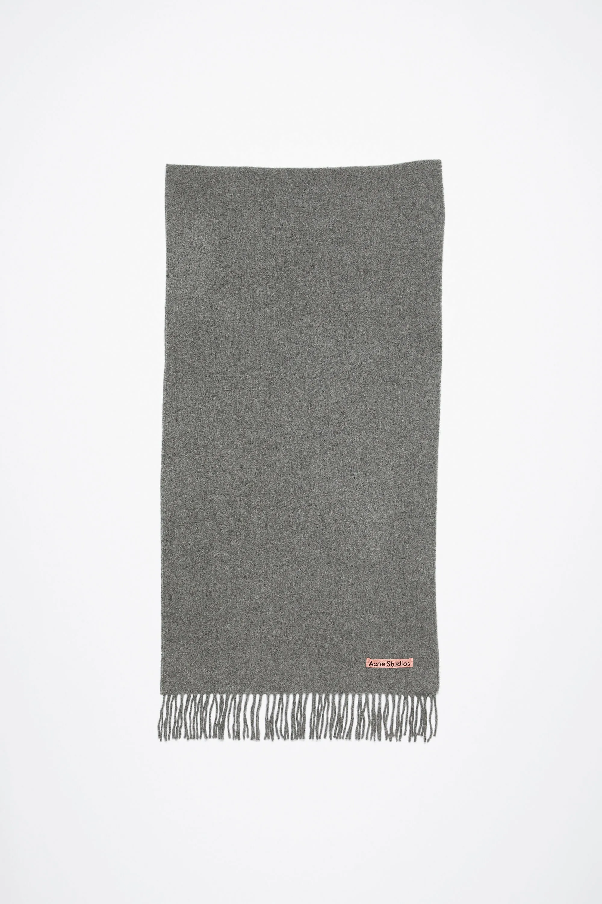 Fringe Wool Scarf Narrow