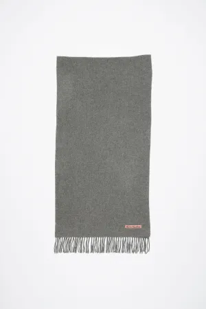 Fringe Wool Scarf Narrow