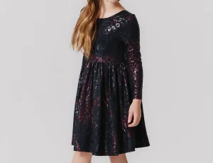Girls Lam Steph Dress In Leopard Spots