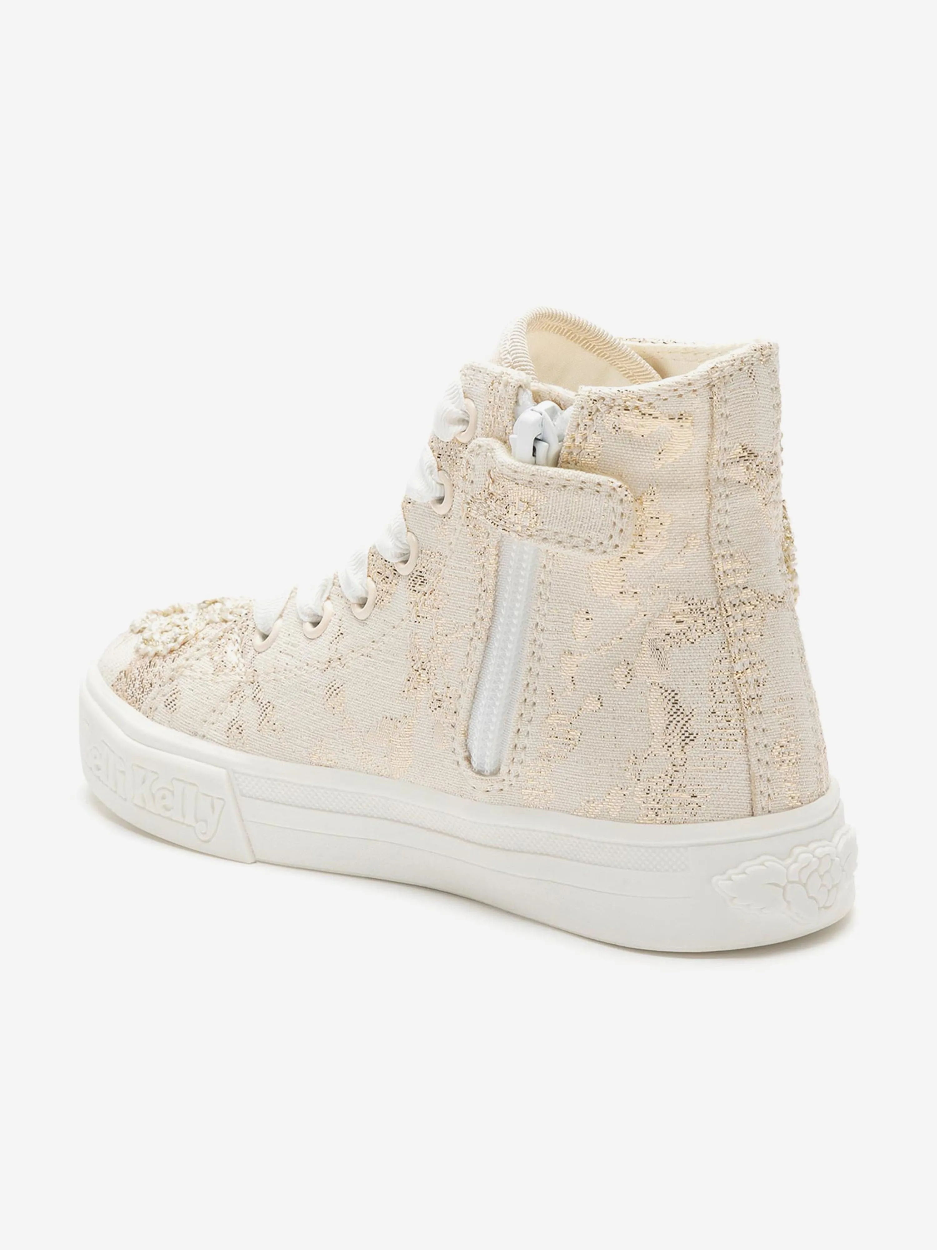 Girls Zoe Mid Baseball Boots in Beige
