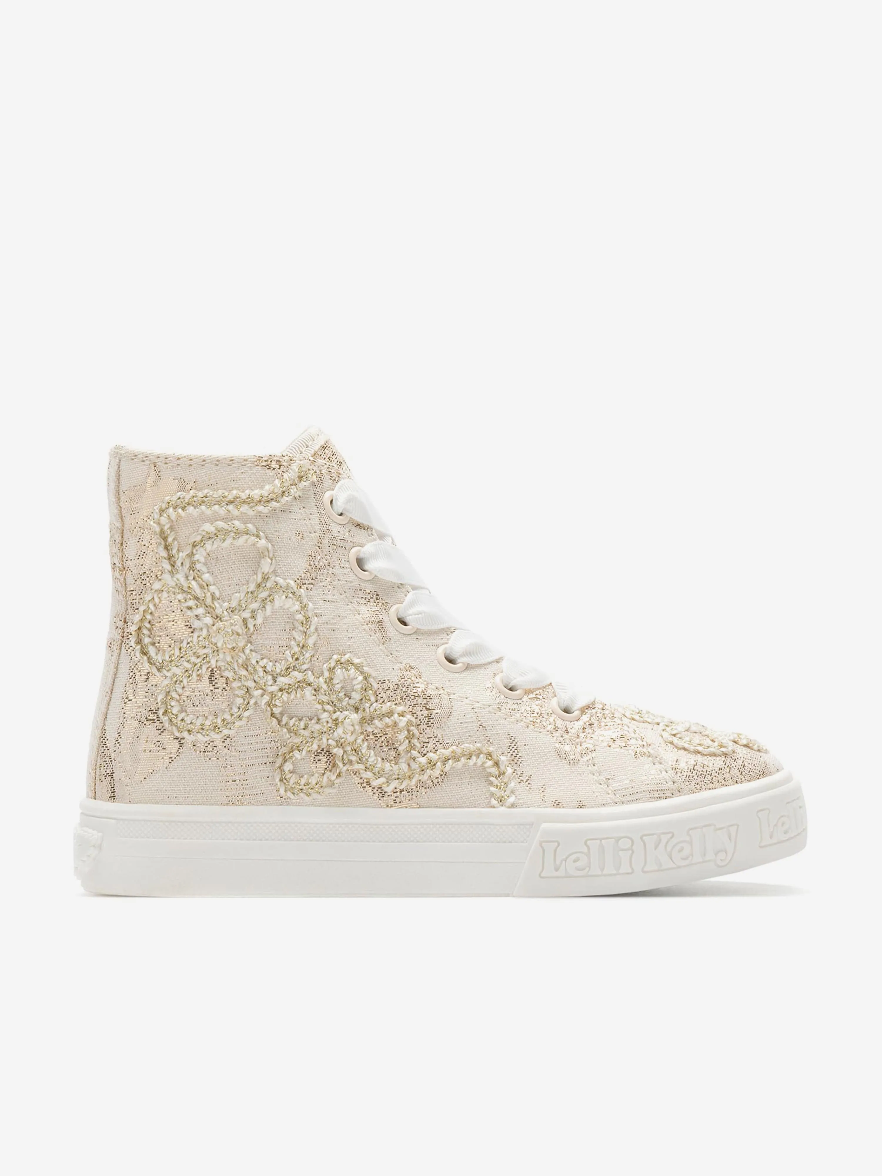 Girls Zoe Mid Baseball Boots in Beige