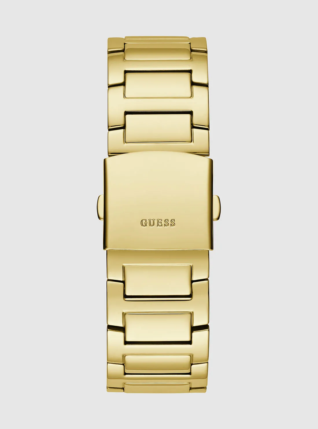 Gold King Animal Print Dial Link Watch Guess