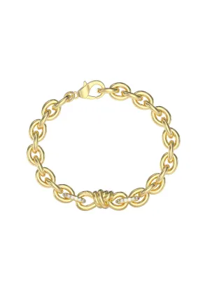 Gold Modern Love Knot Bracelet Guess