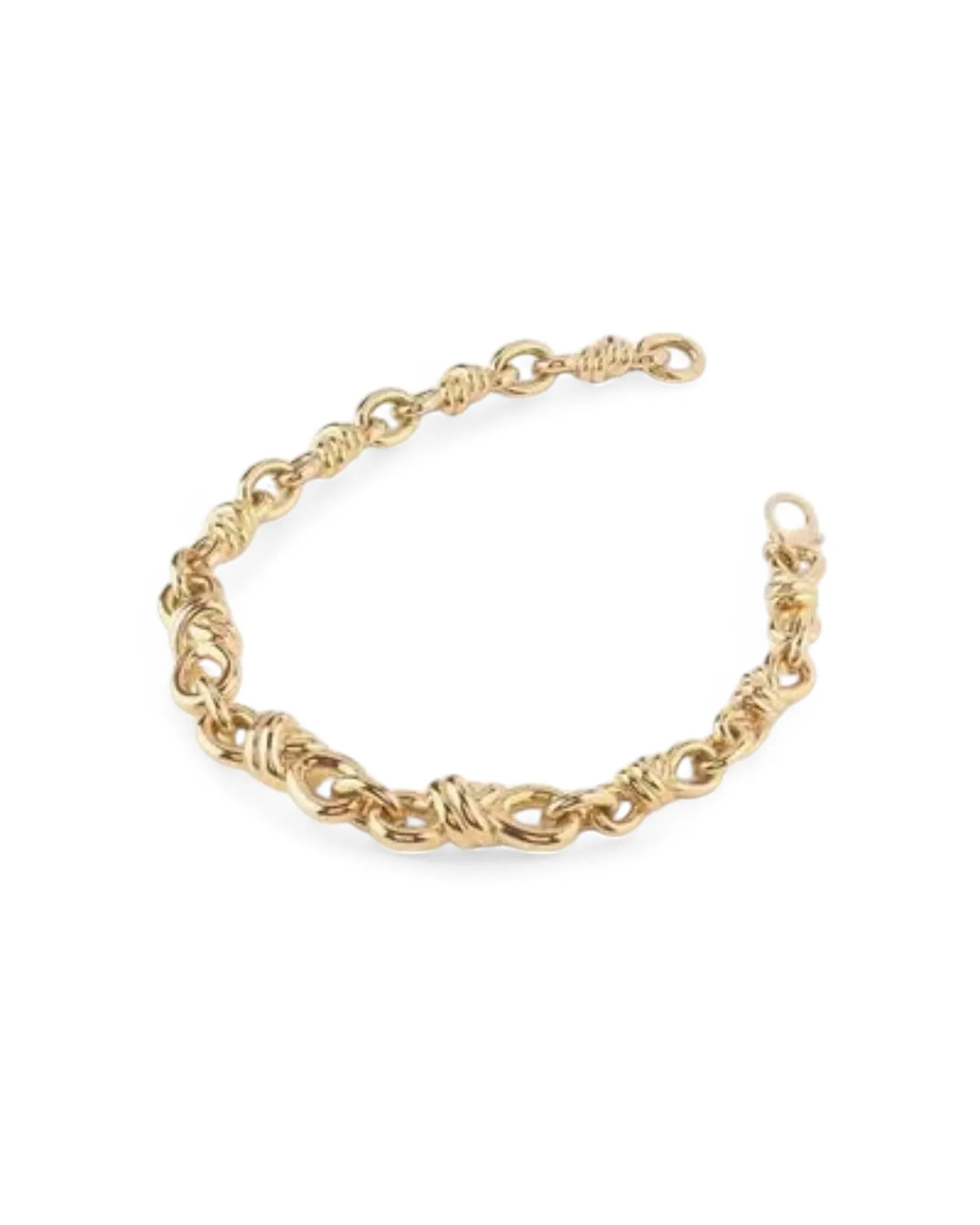 Gold Modern Love Knot Necklace Guess