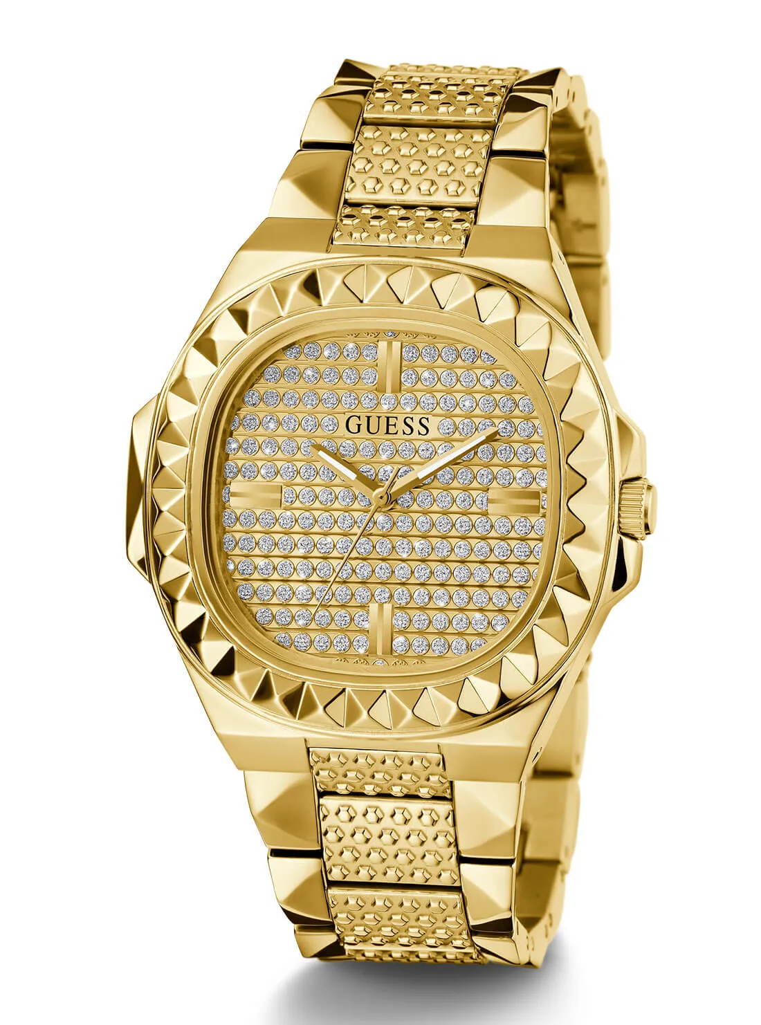 Gold Rebel Crystal Watch Guess