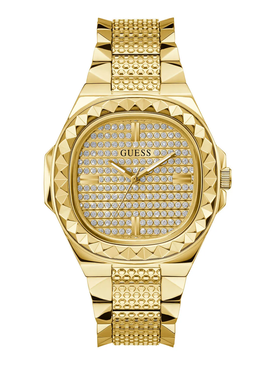Gold Rebel Crystal Watch Guess