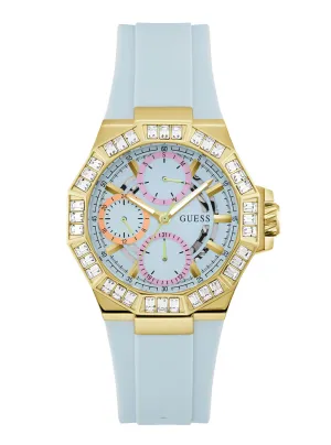 Gold Selene Crystal Silicone Watch Guess
