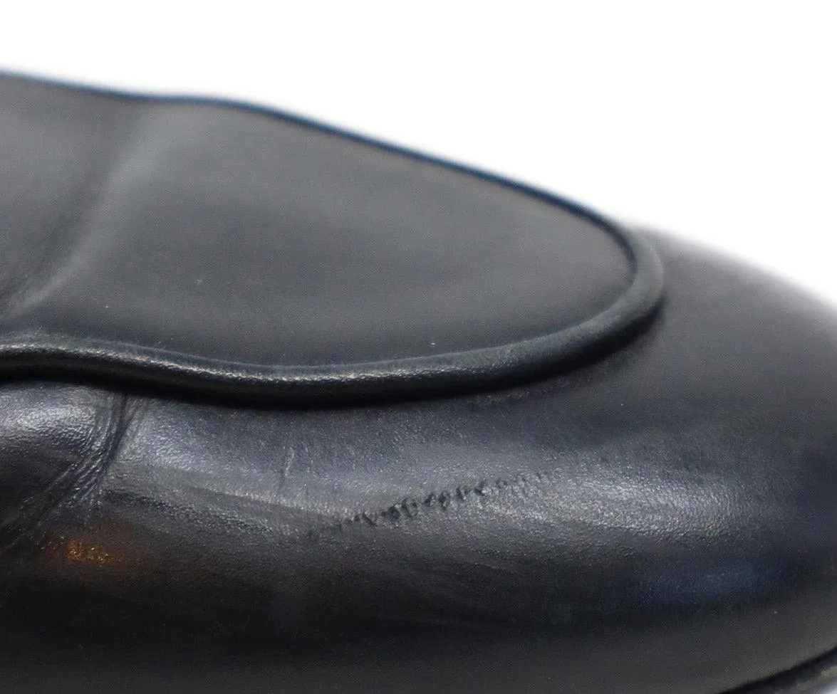 Gucci Black Leather Mules sz 5